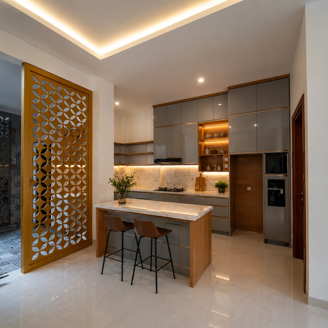 Kitchen Set Island Custom Bogor – Dapur Furniture